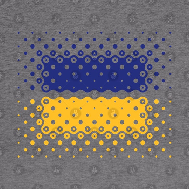 Ukraine Flag / Ensign (Pattern / Blue - Yellow) by MrFaulbaum